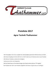 Preisliste