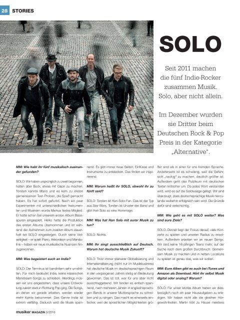 Musiker Magazin 03/2016