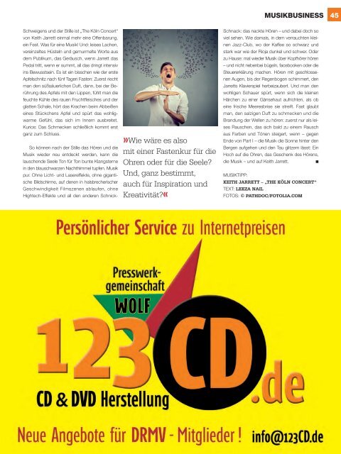 Musiker Magazin 03/2016