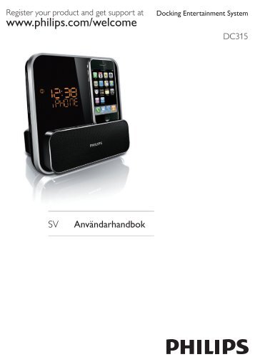 Philips Radio-rÃ©veil pour iPod/iPhone - Mode dâemploi - SWE