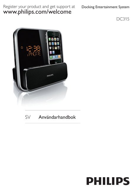 Philips Radio-r&eacute;veil pour iPod/iPhone - Mode d&rsquo;emploi - SWE