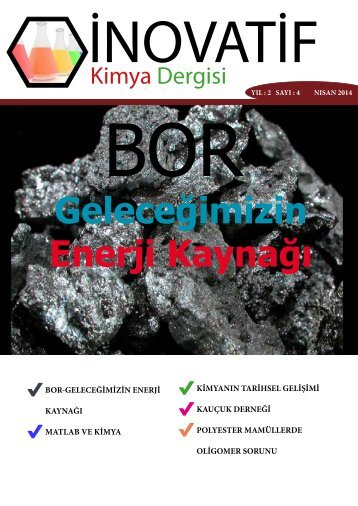 İnovatif Kimya Dergisi Sayı 9