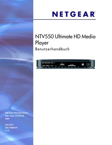 NeoTV 550 NTV550 User Manual - Netgear