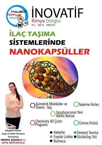 İnovatif Kimya Dergisi Sayı 15