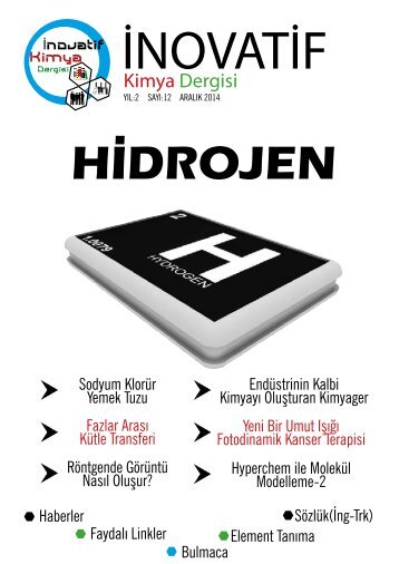 İnovatif Kimya Dergisi Sayı 17