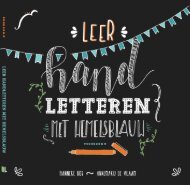 Inkijkexemplaar 'Leer handletteren met hemelsblauw'