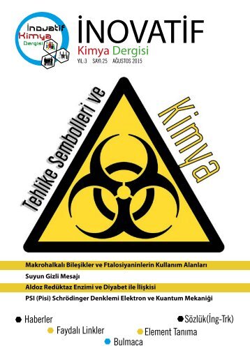 İnovatif Kimya Dergisi Sayı 25