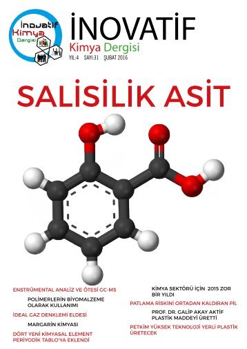 İnovatif Kimya Dergisi Sayı 31