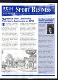 Sports Business - University of New Haven