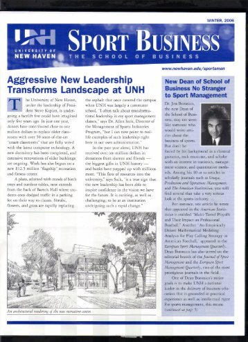 Sports Business - University of New Haven