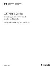 GST/HST Credit