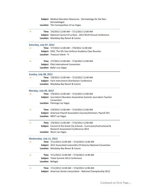 Subject Location Time Sub