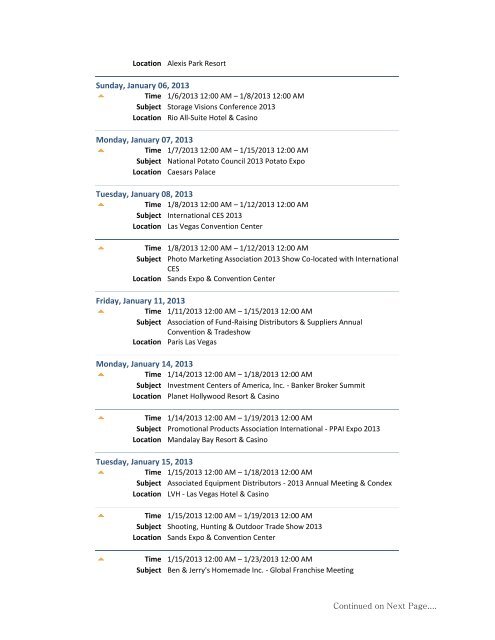 Subject Location North Am