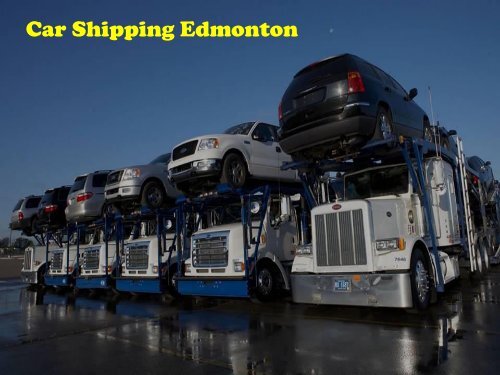 Car Shipping Edmonton