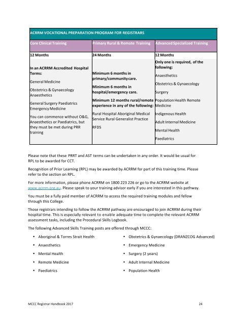 2017 MCCC Registrar Handbook