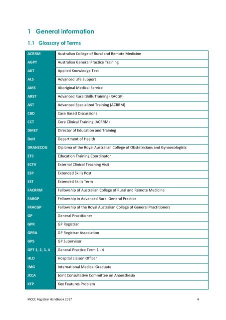 2017 MCCC Registrar Handbook