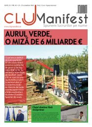 ClujManifest 2016 - Editie Tiparita - An 2 - Nr.43 - 19 Octombrie - 25 Octombrie 2016