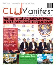 ClujManifest 2016 - Editie Tiparita - An 2 - Nr.50 - 7 Decembrie - 13 Decembrie 2016