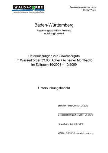 Die Regierungspräsidien in Baden-Württemberg