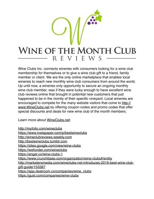 Wine Club Reviews