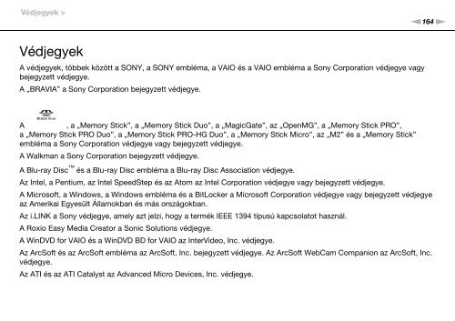 Sony VPCEB4X8E - VPCEB4X8E Istruzioni per l'uso Ungherese