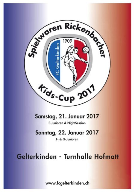 Spielwaren Rickenbacher Kids-Cup 2017 - Turnierprogramm