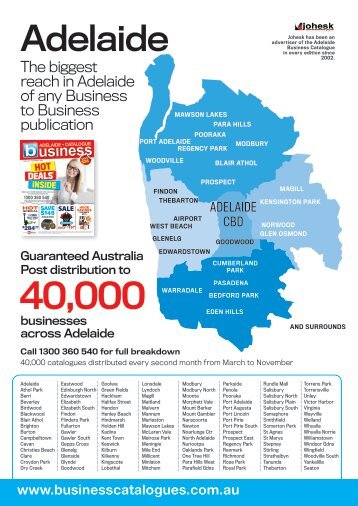 Adelaide Business Catalogue 2017 Info