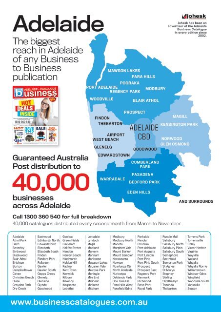 Adelaide Business Catalogue 2017 Info