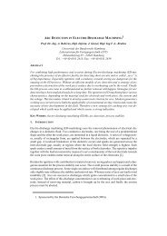 arc detection in electro -discharge machining - Funkenerosion