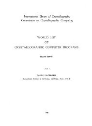 Commission on Crystallograpbic Computing - International Union of ...