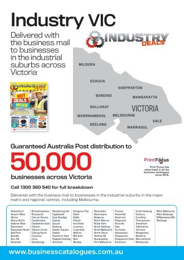 Industry Deals VIC 2017 Info