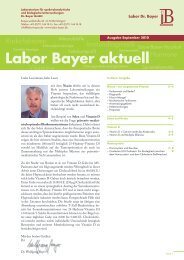 Labor Bayer aktuell