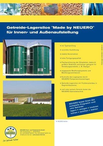 Lagersilos Typ NLI + NLT - NEUERO Farm