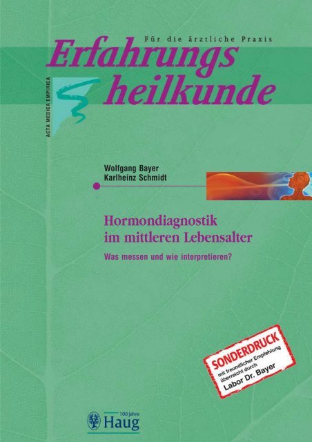 Hormondiagnostik im mittleren Lebensalter - Labor Bayer