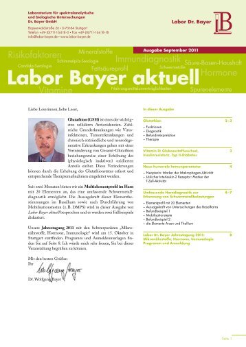 Labor Bayer aktuell