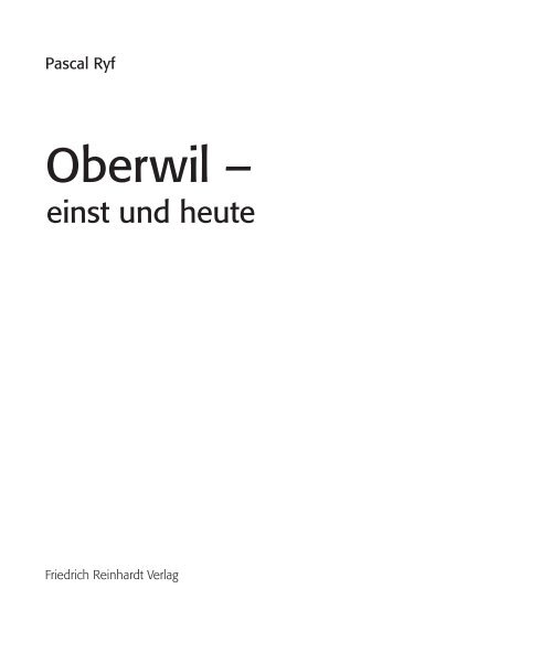 Oberwil - einst und heute