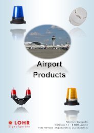 Lohr Signalgeräte Airport Products_2017_English