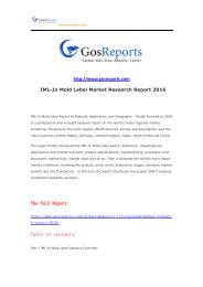 IML-In Mold Label Market Research Report 2016