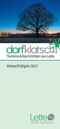 dorfklatsch - Winter/Frühjahr 2017