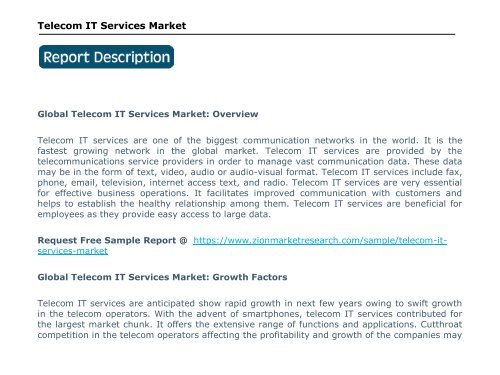 Telecom IT Services Market, 2016–2024
