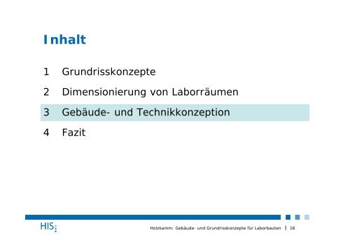 Gebäude- und Grundrisskonzepte für Laborbauten