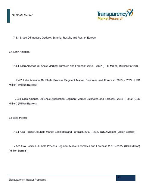 Oil Shale Market - Industry Analysis, Share, Size, Trend, Forecast 2022