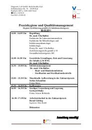 Praxishygiene und Qualitätsmanagement - Dr. Staber