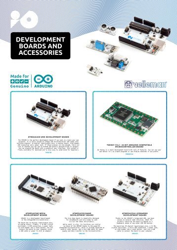 Velleman IO - Development Boards & Accessories for Arduino & Genuino