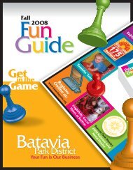 2008 Fall Fun Guide Part 01 - Batavia Park District