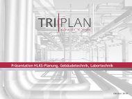 Planung Gebäudetechnik TRIPLAN als Generalplaner ... - triplanag.ch