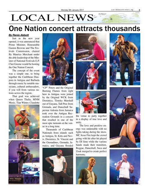 Caribbean Times 71st Issue - Monday 9th January 2017