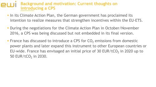 Analysis of an EU-wide Carbon Price Support