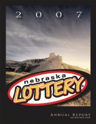 statement of - Nebraska Lottery