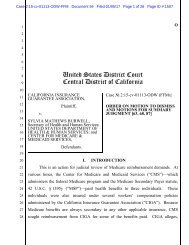 United States District Court Central District of California